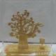 锌合金压铸镀金银发财树 植物造型金属工艺品摆件（图）