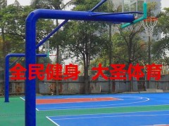 体育器材哪家好  小学生篮球架 固定 标准 钢化玻璃 圆管篮球架 简易篮球架