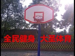 厂家直销 小学生篮球架 固定 标准 钢化玻璃 圆管篮球架 学校招标体育器材