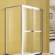 L型淋浴房 非标定做 简易淋浴房 钢化玻璃 长方形双活动转固定
