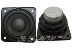 厂家定制全频桌面音箱扬声器 2.25寸方形4欧8W纸盆铁盆架内磁喇叭