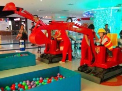 欢乐儿童挖掘机 儿童工程车 模拟工程机械 仿真工程设备游乐设备，儿童挖土机