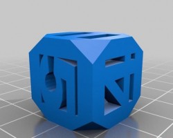 空心骰子stl文件下载（3D打印模型）