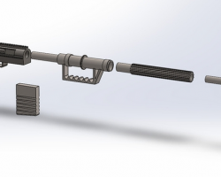 狙击步枪STL文件下载（玩具类3D打印模型）