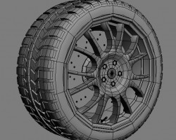 汽车轮胎stl文件下载（3D打印模型）