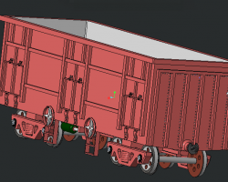 铁路货运车柜 （SolidWorks/ProE/Catia设计，iges(igs)格式）