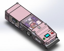 详细潜伏式AGV牵引车 600公斤系 （SolidWorks设计，Sldprt/Sldasm格式）