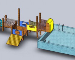 童年的游乐场 （SolidWorks设计，Sldprt格式）