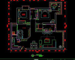 室内布置 CAD图纸（AutoCAD.Electrical设计，dwg格式）