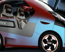 小型双座概念环保电动汽车 （SolidWorks设计，step(stp)/Sldprt格式）