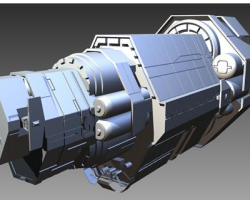 宇宙飞船宇宙战舰模型 （SolidWorks设计，step(stp)格式）