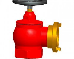 室内旋转减压消火栓 （ProE设计，step(stp)格式）