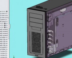 电脑主机 （SolidWorks设计，iges(igs)格式）