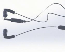 飞利浦入耳式耳机 （SolidWorks设计，Sldprt格式）