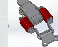 弹簧锁 （SolidWorks设计，Sldprt格式）