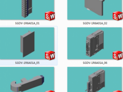 安川5系伺服电机，驱动器模型 （SolidWorks设计）