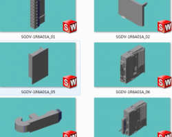 安川5系伺服电机，驱动器模型 （SolidWorks设计）