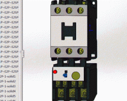 富士接触器系列模型（共10类） （SolidWorks设计，Sldprt格式）