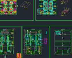 521推板顶再顶针顶（二次顶出）- CAD图纸（AutoCAD-ZWCAD设计，dwg格式）