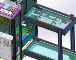 SMT流水线在线式设备：PCB板上板机接驳台 （SolidWorks设计，Sldprt/Sldasm格式）