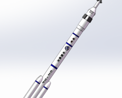 长征2F火箭模型 （SolidWorks设计，Sldprt/Sldasm格式）