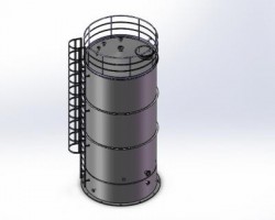 直径3000A氧化塔 （SolidWorks设计，Sldprt/Sldasm格式）