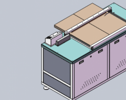 PCB板毛料切割机 （SolidWorks设计，Sldprt/Sldasm格式）