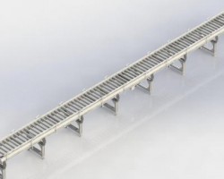 辊筒输送线 （SolidWorks/ProE设计，step(stp)格式）