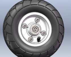 8寸气胎轮 （SolidWorks设计，Sldprt格式）