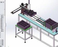机械手自动装盘机 （SolidWorks设计，Sldprt/Sldasm格式）