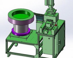 半自动光纤头组装机 （SolidWorks设计，Sldprt/Sldasm格式）