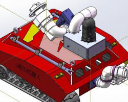 消防机器人 （SolidWorks设计，Sldprt/Sldasm格式）