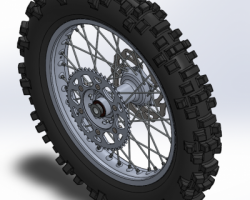 wheel trasera ktm enduro轮胎 （SolidWorks设计，Sldprt/Sldasm格式）