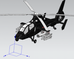 武装直升机19 （UG设计，Prt格式）