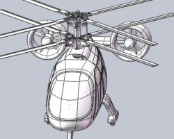 共轴双桨直升机（结构详细）（SolidWorks设计，Sldprt/Sldasm格式）