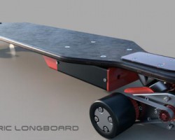 Ilia设计的长电动滑板车三维建模图纸 stp格式 （ProE设计，step(stp)/Prt格式）