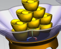 花瓶 花盆 金元宝 （SolidWorks/UG(NX)设计，step(stp)/iges(igs)/x_t格式）