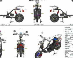 小龟王电动车 完整3D图 （SolidWorks设计，step/其他格式）