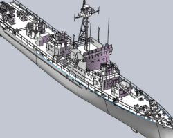 037猎潜艇 （SolidWorks设计，Sldprt/Sldasm格式）