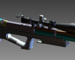 PCP airgun 效果作品 （SolidWorks设计，step格式）