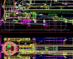 45米混凝土泵车结构图（AutoCAD-ZWCAD设计，dwg格式）