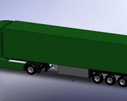 大型货运车（SolidWorks设计，step/iges/Prt/3DXML格式）