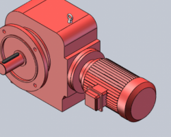 行星齿轮减速机WF系列（电机马达）（SolidWorks设计，Sldprt格式）