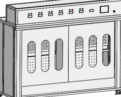 悬挂式老化运行柜（SolidWorks设计，step格式）