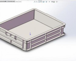 塑料周转箱（SolidWorks设计，Sldprt格式）