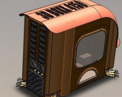 创意电脑机箱（SolidWorks设计，Sldprt/Sldasm格式）