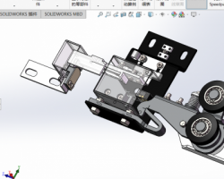 电梯厅门161门锁（SolidWorks设计，Sldprt/Sldasm格式）