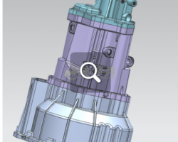 变速器壳体（北汽银翔 M20） 5TR15A01（SolidWorks/3dsMax设计，step/Prt/stl格式）