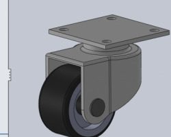 2寸万向轮（SolidWorks设计，Sldprt格式）