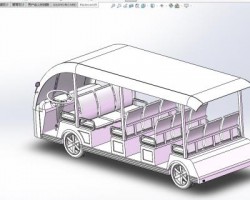 四轮电瓶车（SolidWorks设计，Sldprt/Sldasm格式）